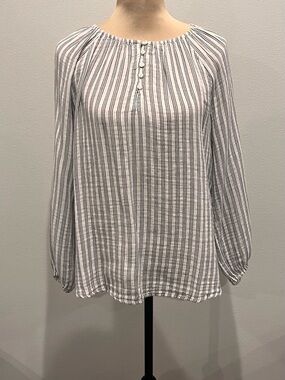 Old Navy Striped Peasant Blouse